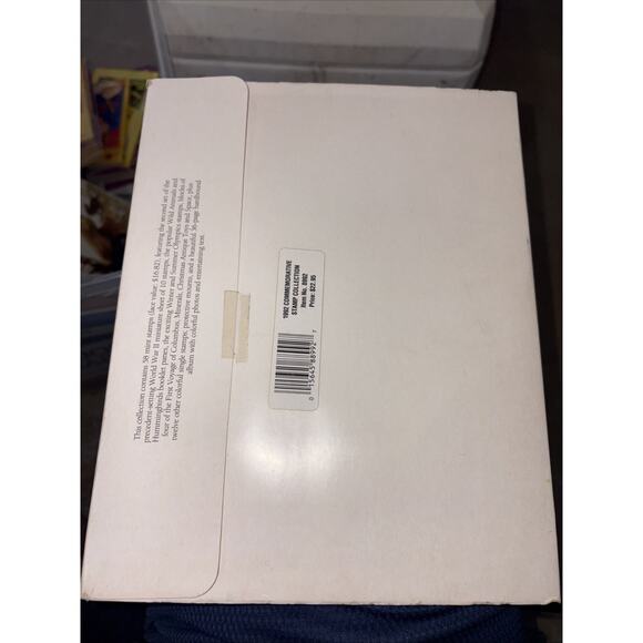 BRAND NEW ! USPS 1992 Commemorative Stamp Collection Book Hardcover Item #8992 - Picture 2 of 2